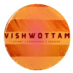 Official logo of Vishwottam. Also has the tagline Effort, Excellence Success. Vishwottam offers courses on python data science and machine learning in Hindi and English.